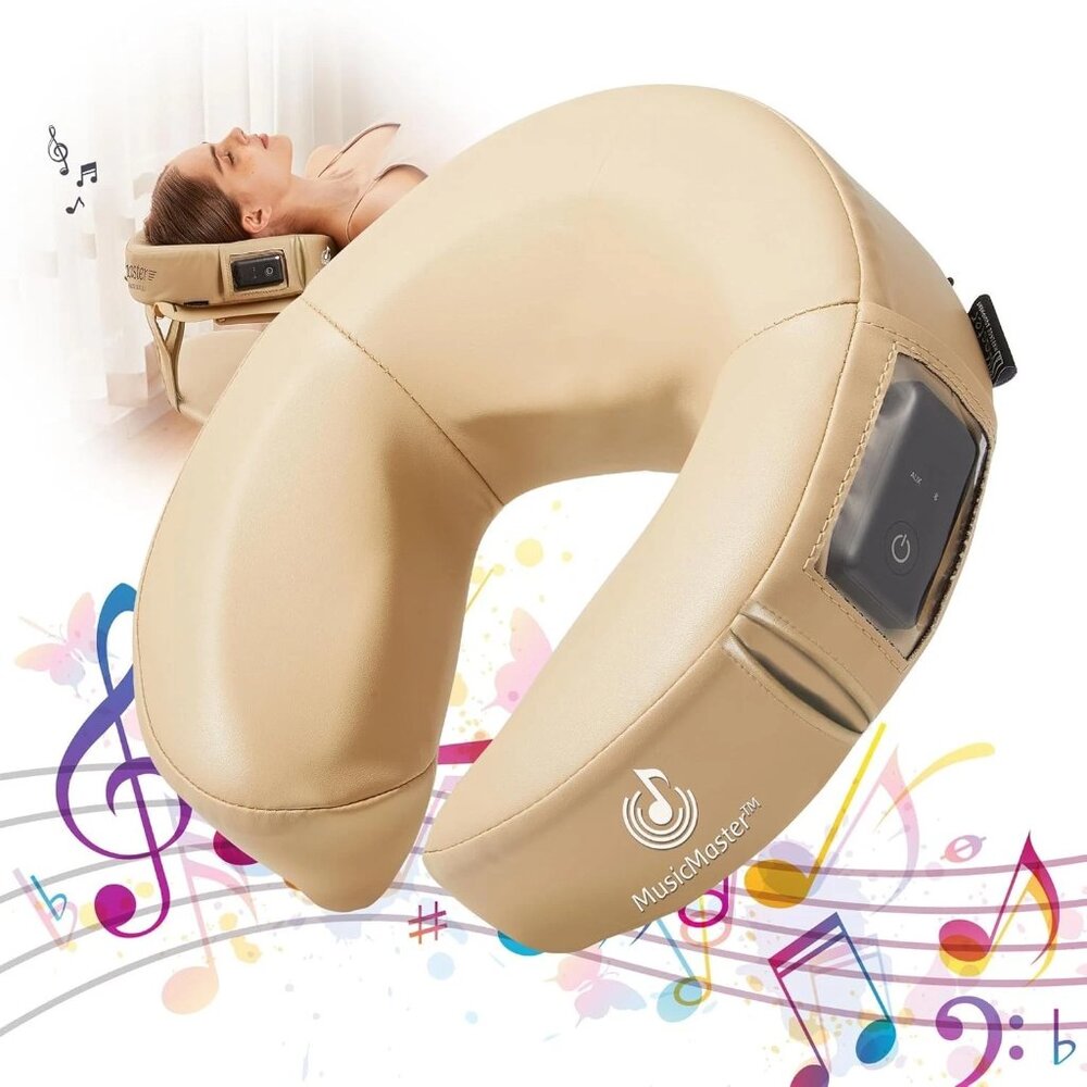 Master Massage Music Master Crescent Round Bluetooth Face Cradle Cushion NEW!